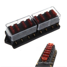 Universal Car Truck Van 8 Way Circuit Standard Blade Fuse Box Block Holder 1-40A